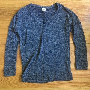 Lightweight grey V neck sweater